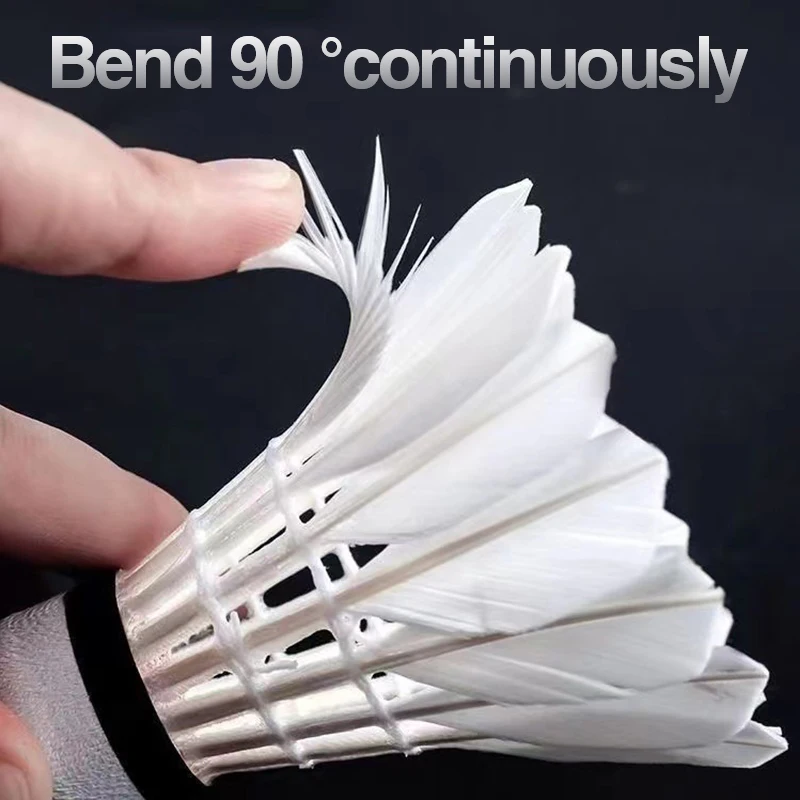 Feather Shuttlecock - ريشة بدمنتون جديدة من ريش الإوز