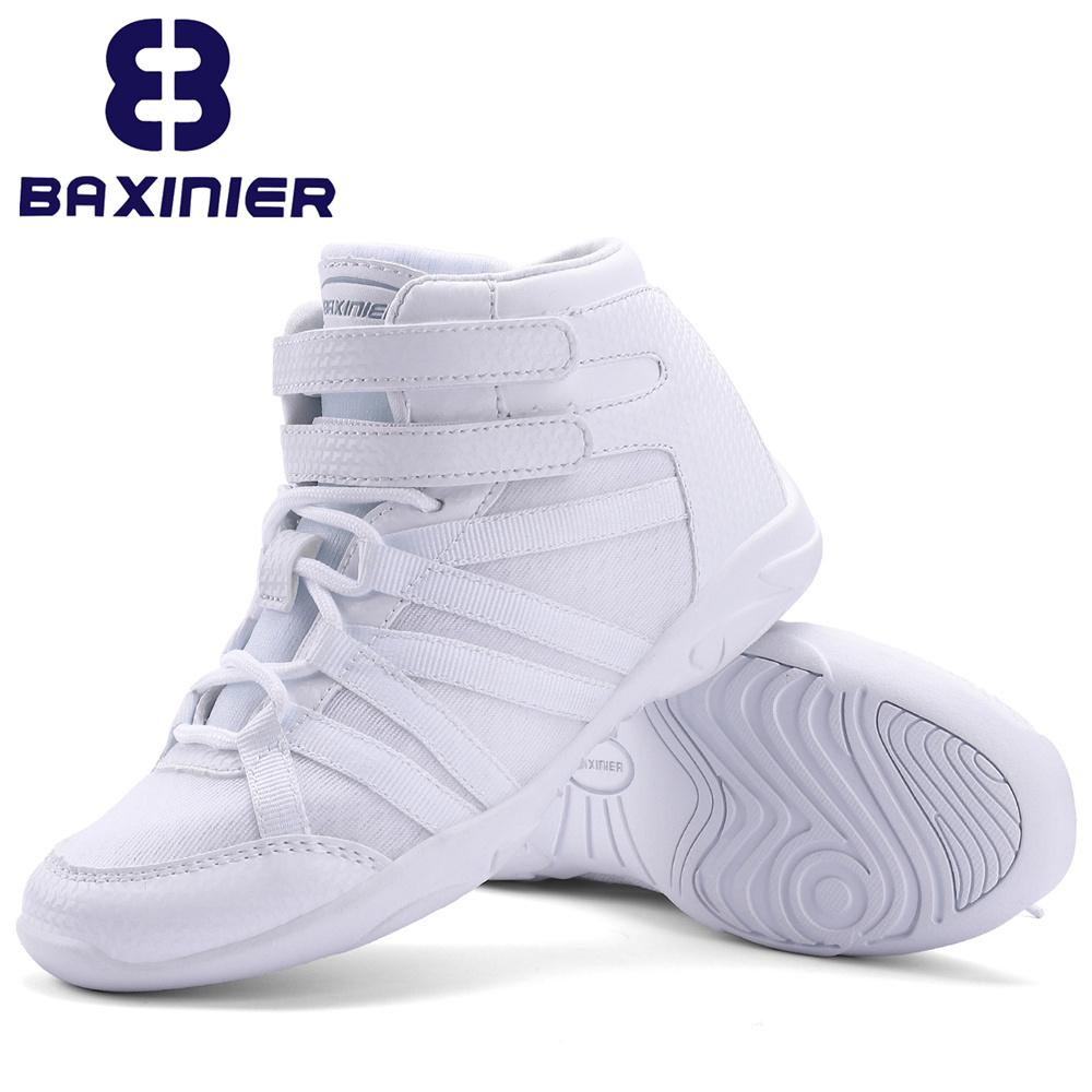 Badminton Shoes - أحذية BAXINIER للفتيات باللون الأبيض عالية