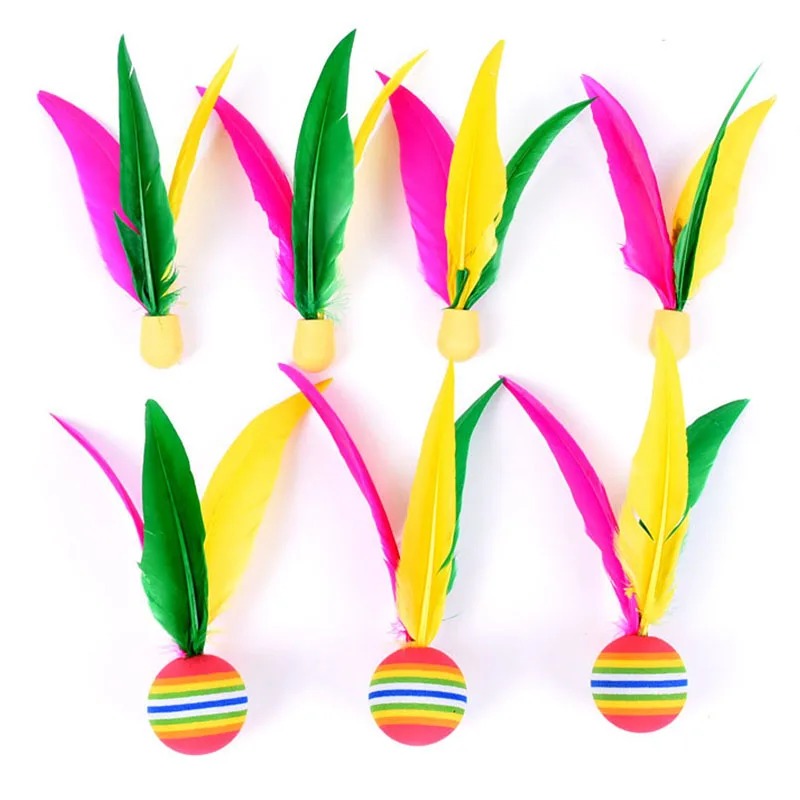 Feather Shuttlecock - 10 قطع من كرات الريشة الطائرة