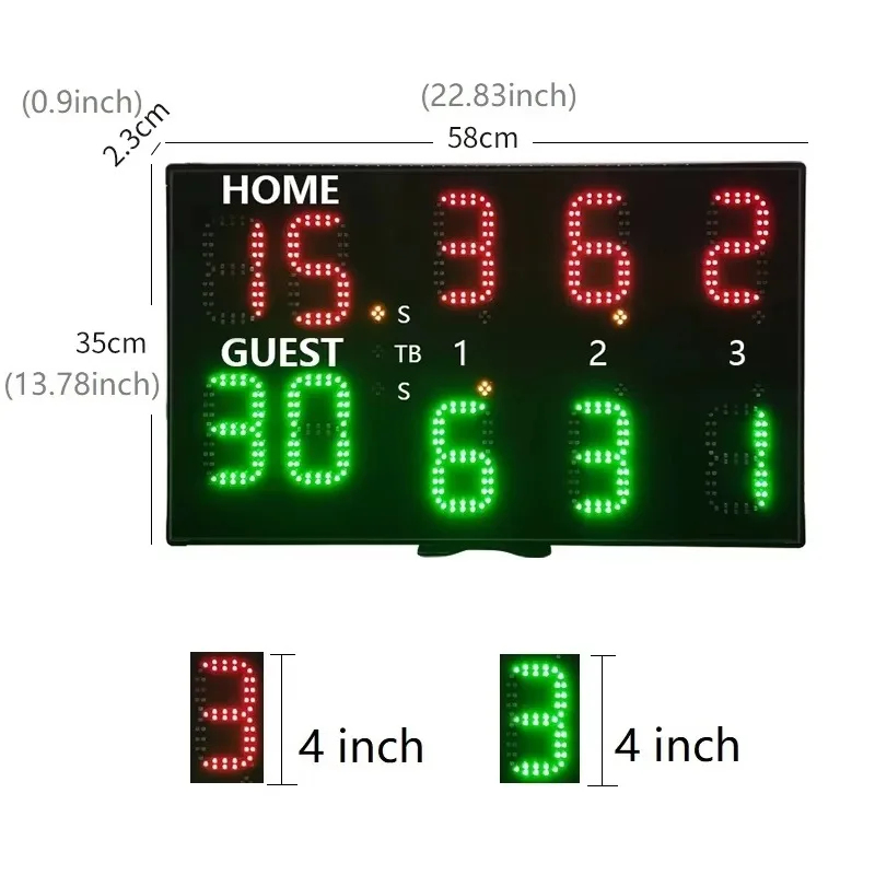 لوحة نتائج إلكترونية LED رقمية - مراجعة Scoreboard Digital وسعره