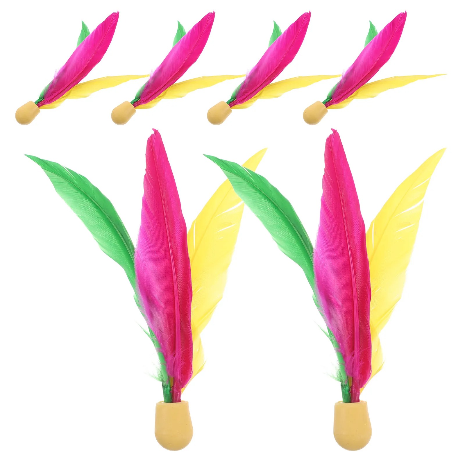 10 قطع من كرات الريشة الطائرة  - مراجعة Feather Shuttlecock وسعره
