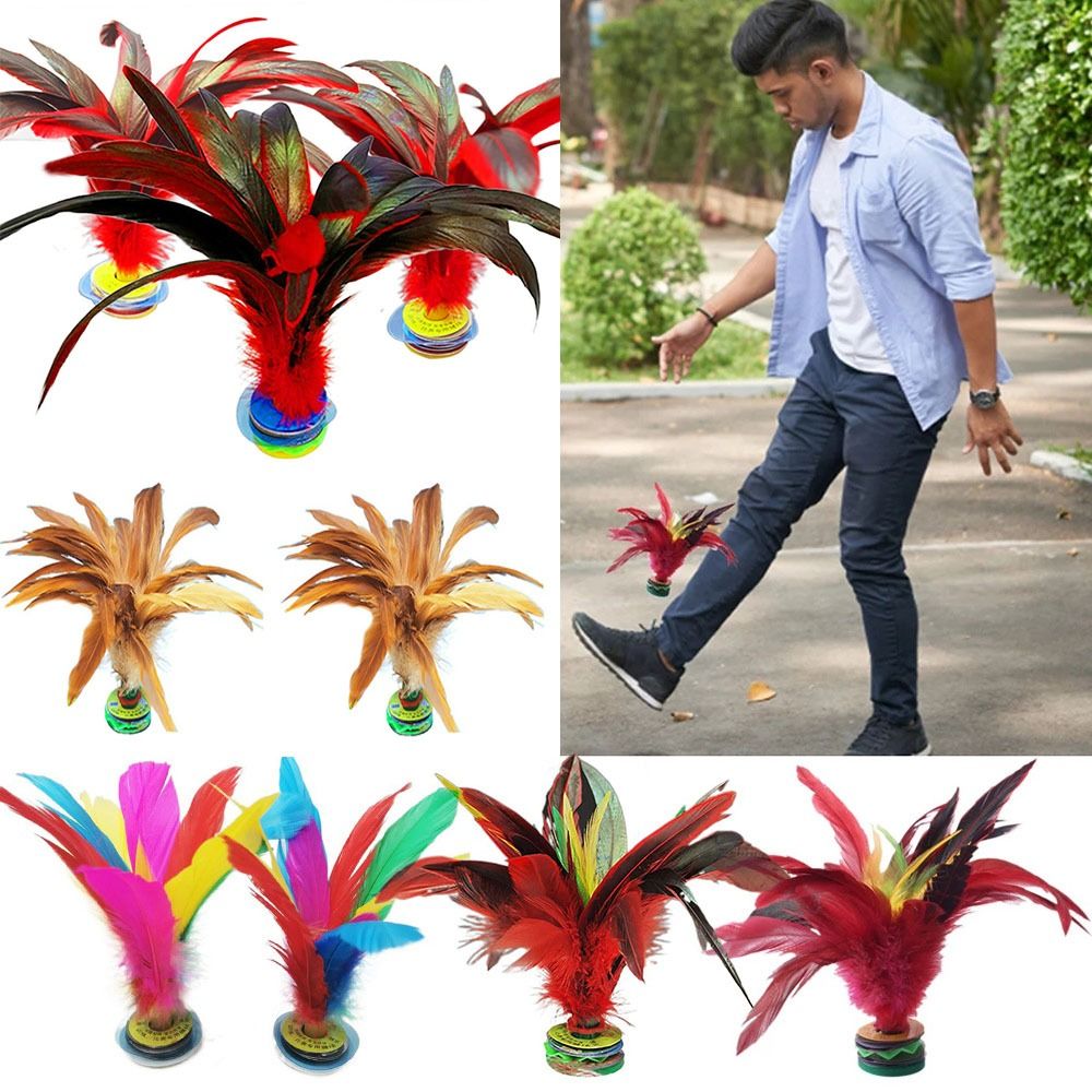 2 قطعة كرة ريشية رياضية ملونة  - مراجعة Feather Shuttlecock وسعره