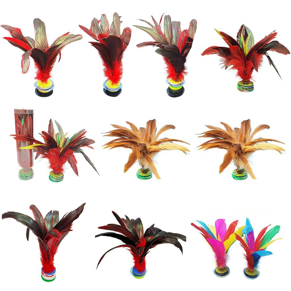 2 قطعة كرة ريشية رياضية ملونة  - مراجعة Feather Shuttlecock وسعره