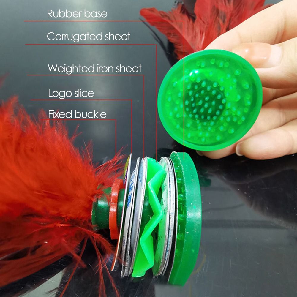 2 قطعة كرة ريشية رياضية ملونة  - مراجعة Feather Shuttlecock وسعره